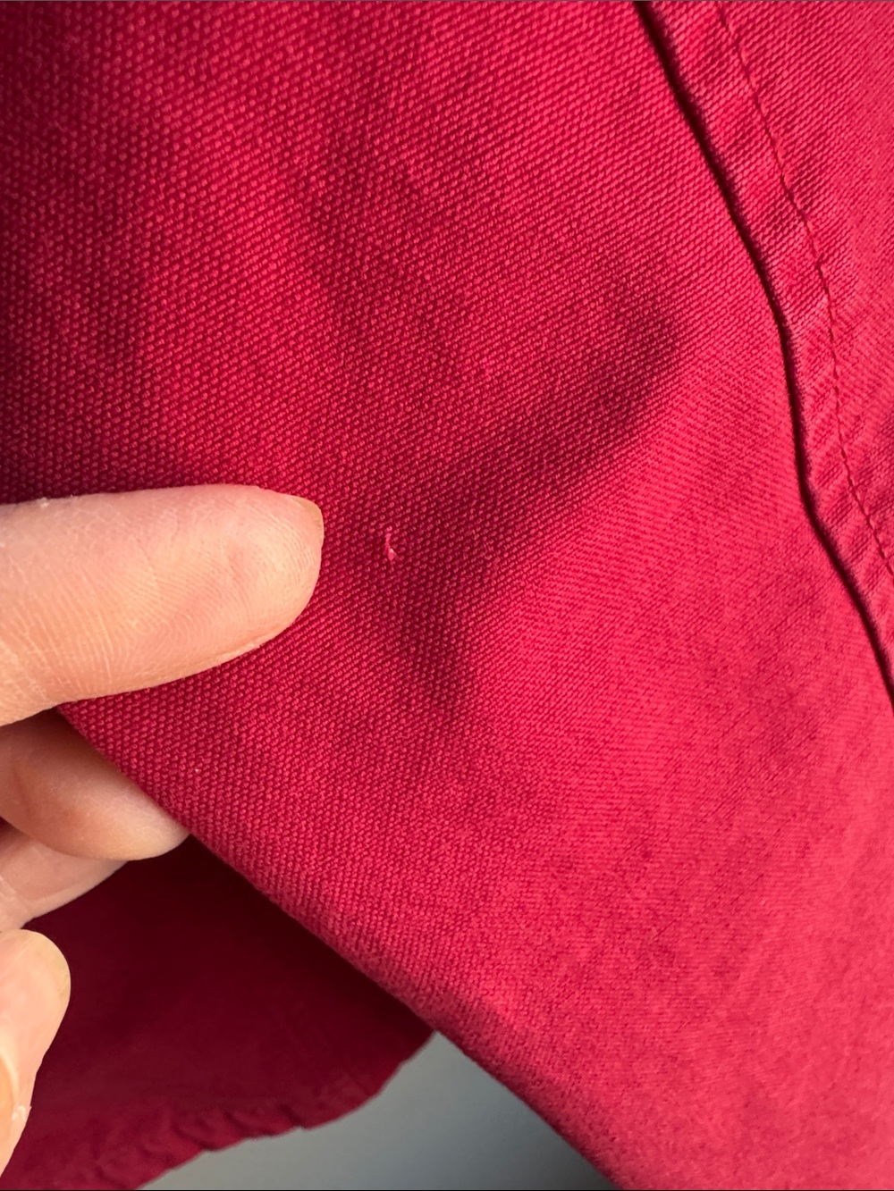 L.L. Bean Women's  Red Barn Jacket with Brown Corduroy Collar, Size LP. - Picture 9 of 9